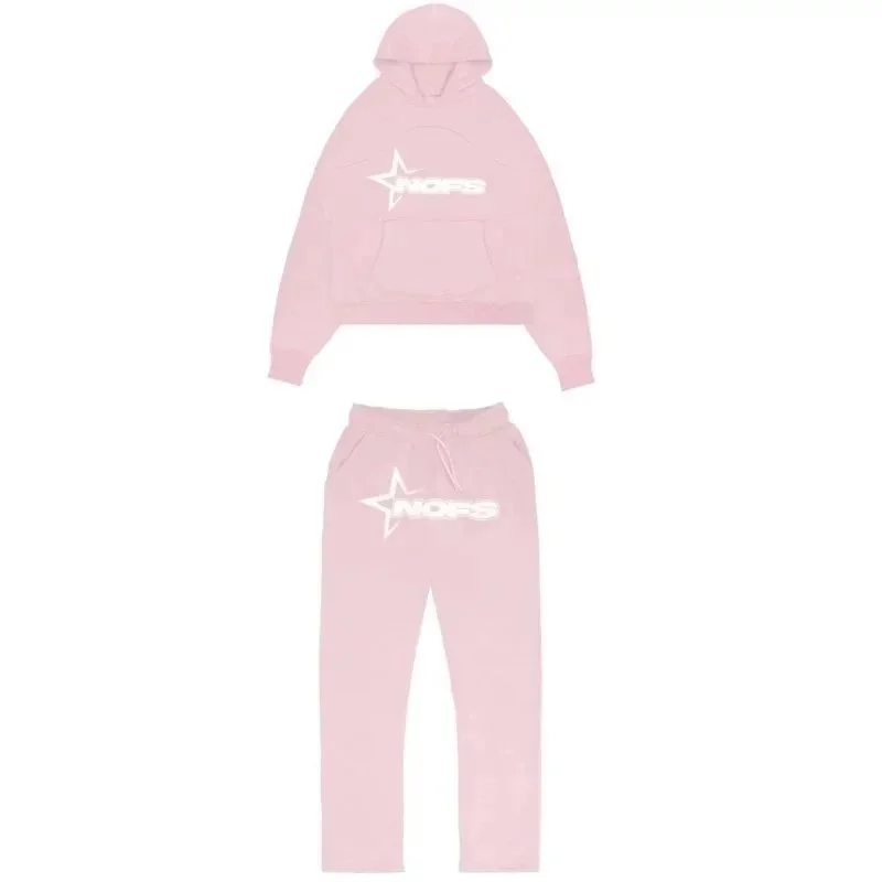 NOPS Pink Star Hoodie & Pants Set