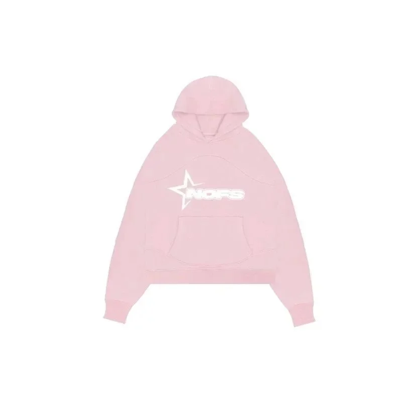 NOFS 28 Pink Oversized Hoodie