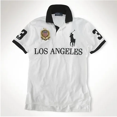 Ralph Lauren Los Angeles Polo Shirt White/Black