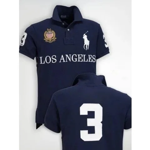 Polo Ralph Lauren Classic Logo Los Angeles Polo Shirt Navy