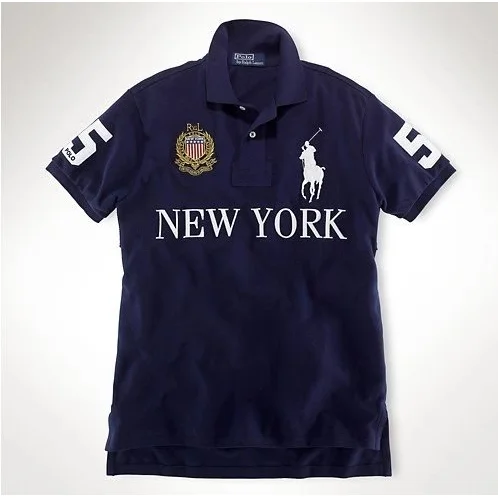 Polo Ralph Lauren Classic Logo New York Polo Shirt Navy
