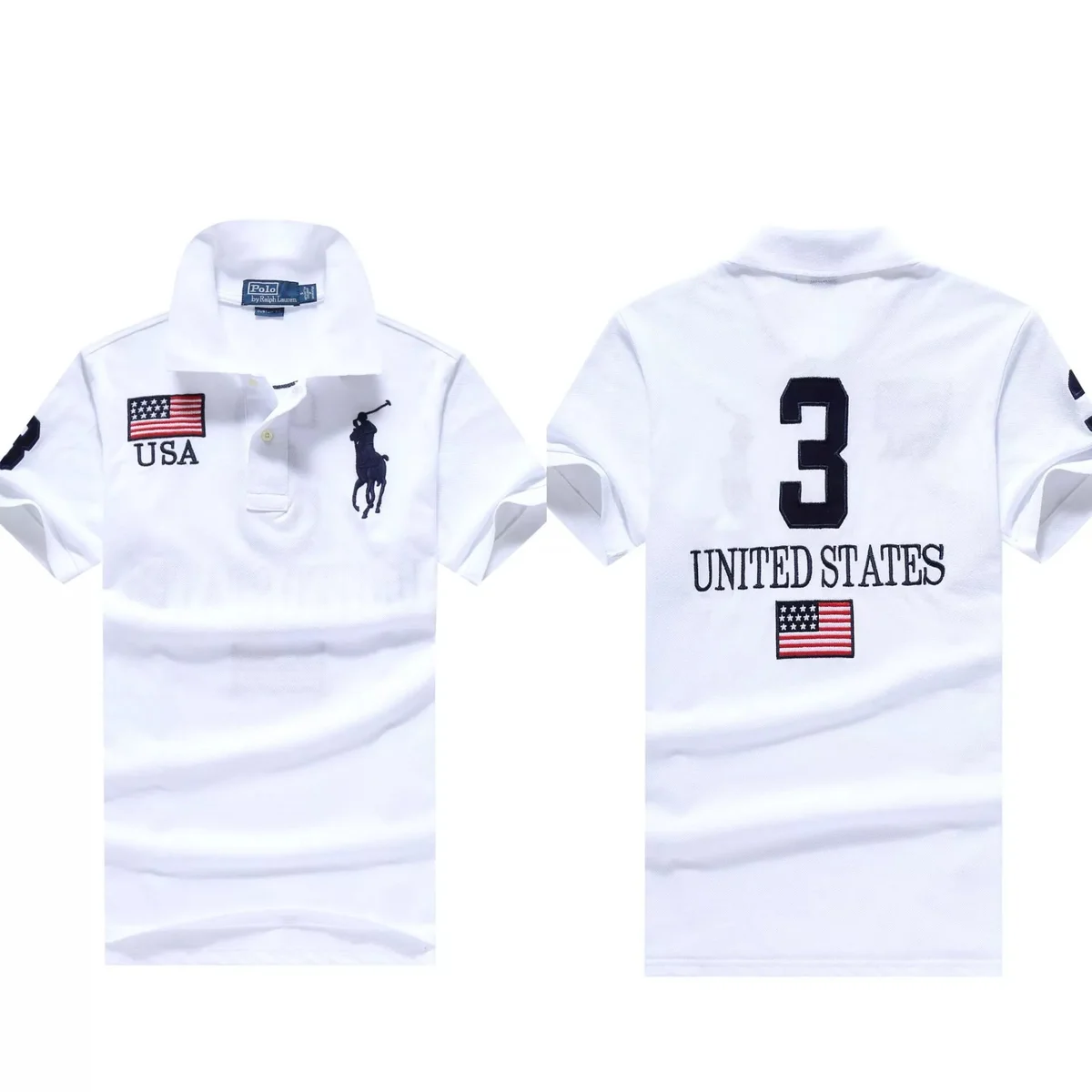 Ralph Lauren White USA Polo Shirt