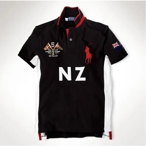 Polo Ralph Lauren Classic Logo NZ Polo Shirt Black/Red