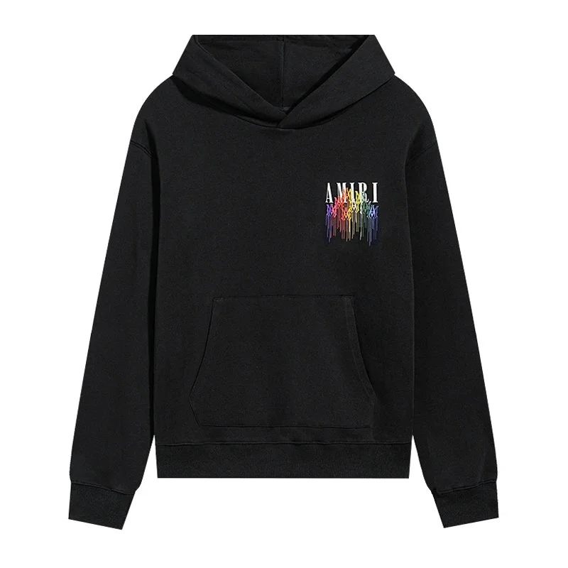 Amiri Black AMRI Dripped Hoodie