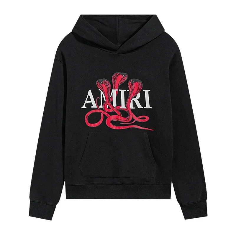 Amiri Black Red Cobra Hoodie