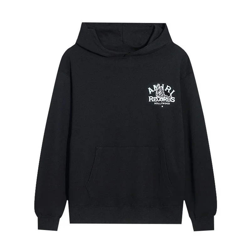 Amiri AMRI Records Black Hoodie