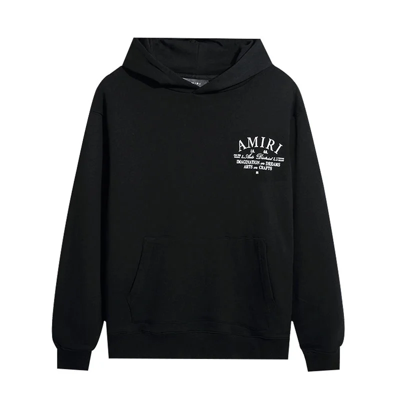 Amiri 31 Black Hoodie with Front Pocket