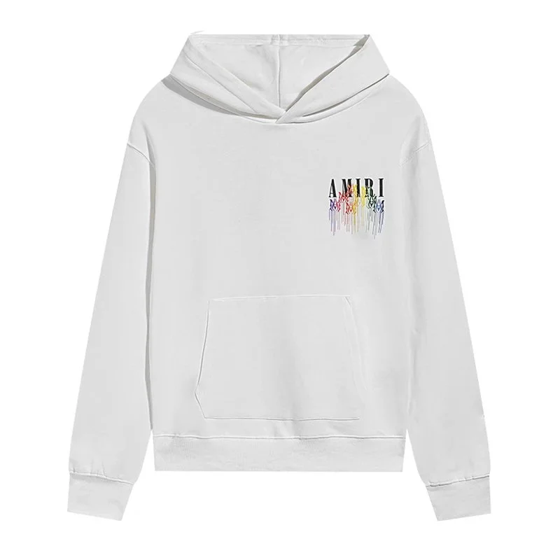 Amiri AMIRI Rainbow Print Hoodie White