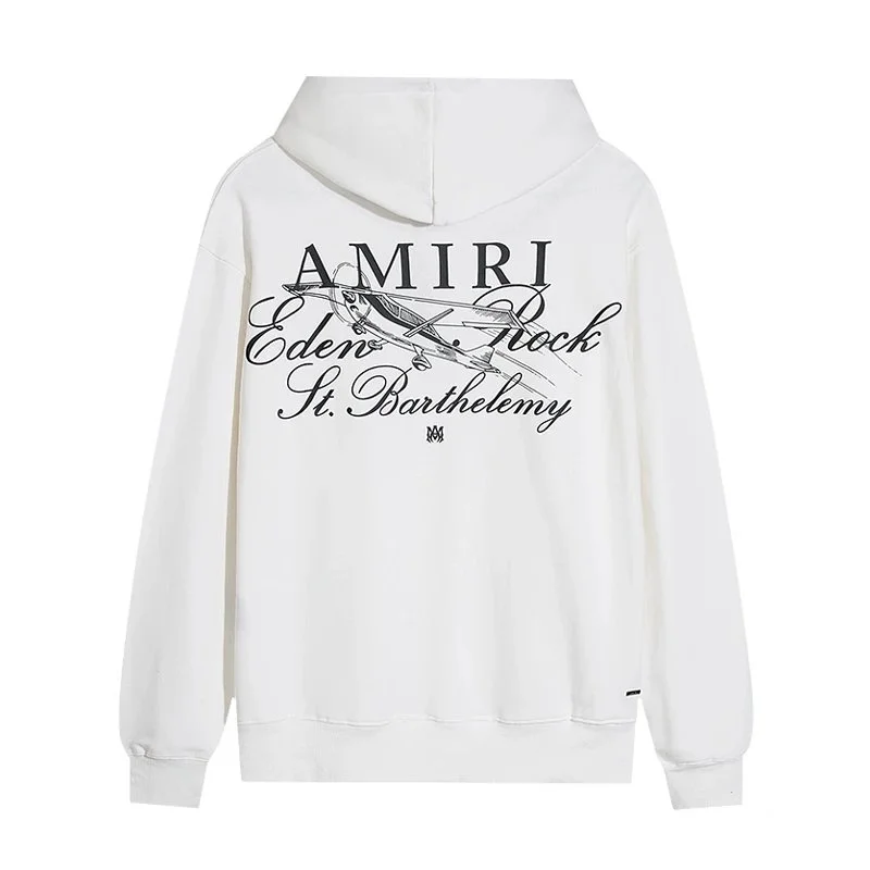 Amiri Eden Rock St. Barthelomy White Hoodie