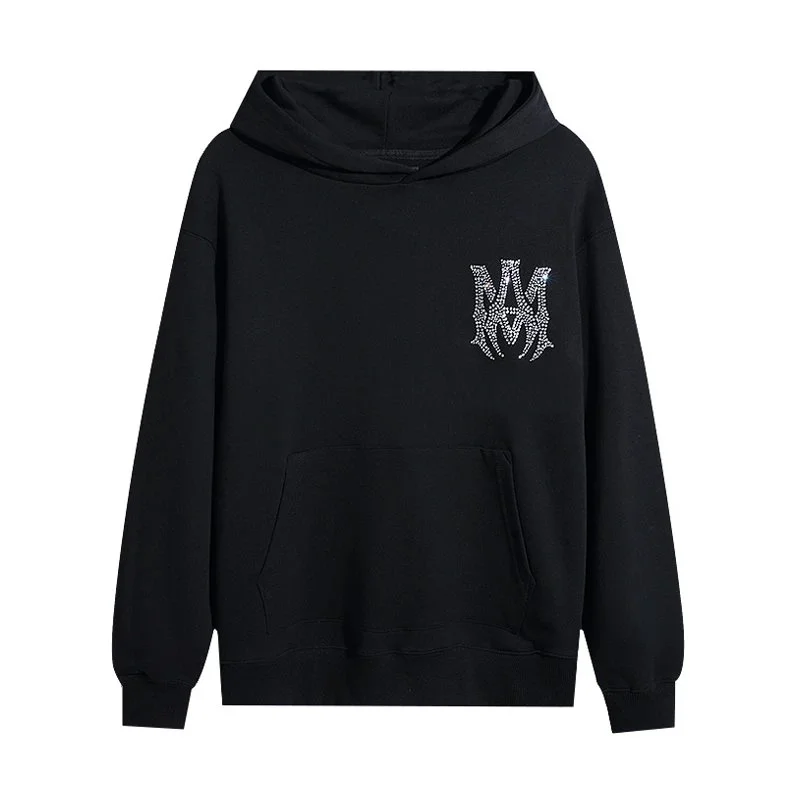 Unisex Black 'NM' Hoodie Sweatshirt