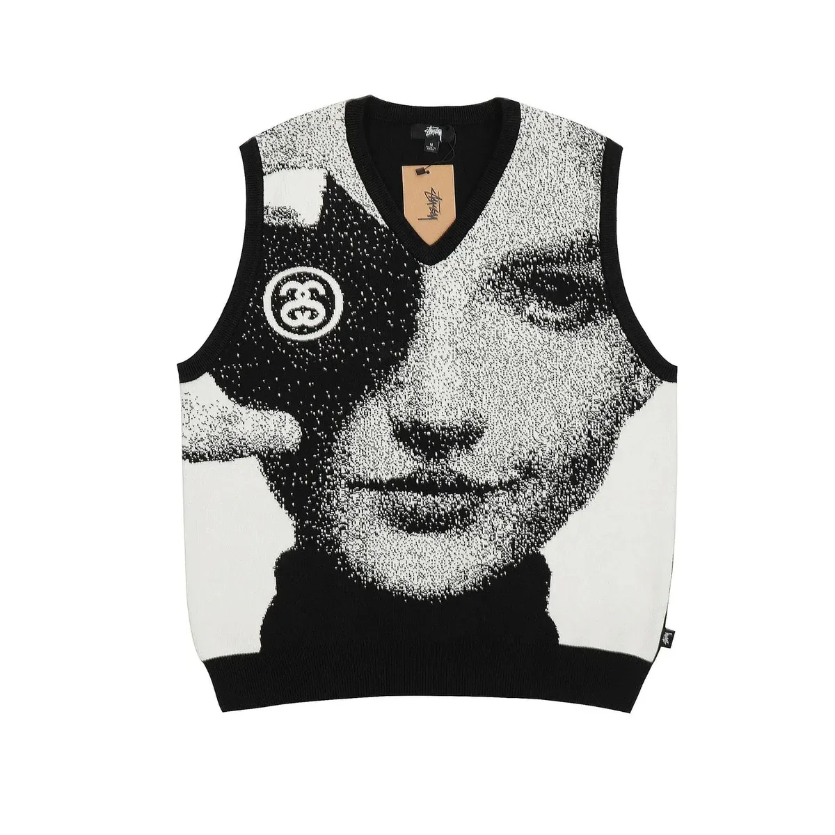 Stussy Stüssy Face Print Knit Vest ST01 Black