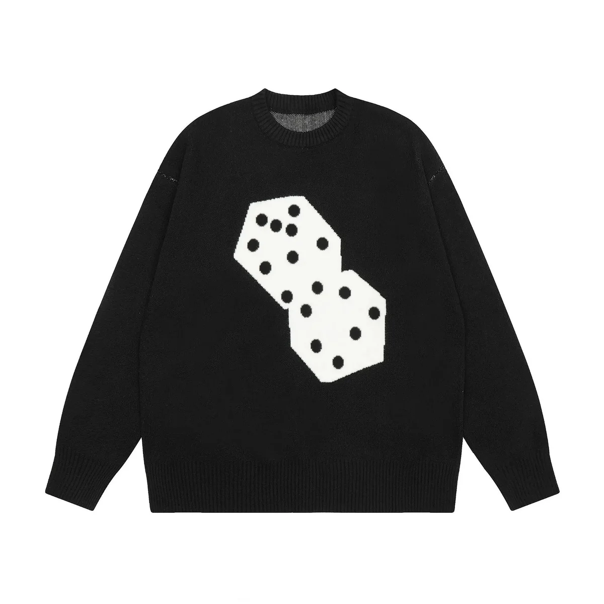 Black Dice Knit Sweater