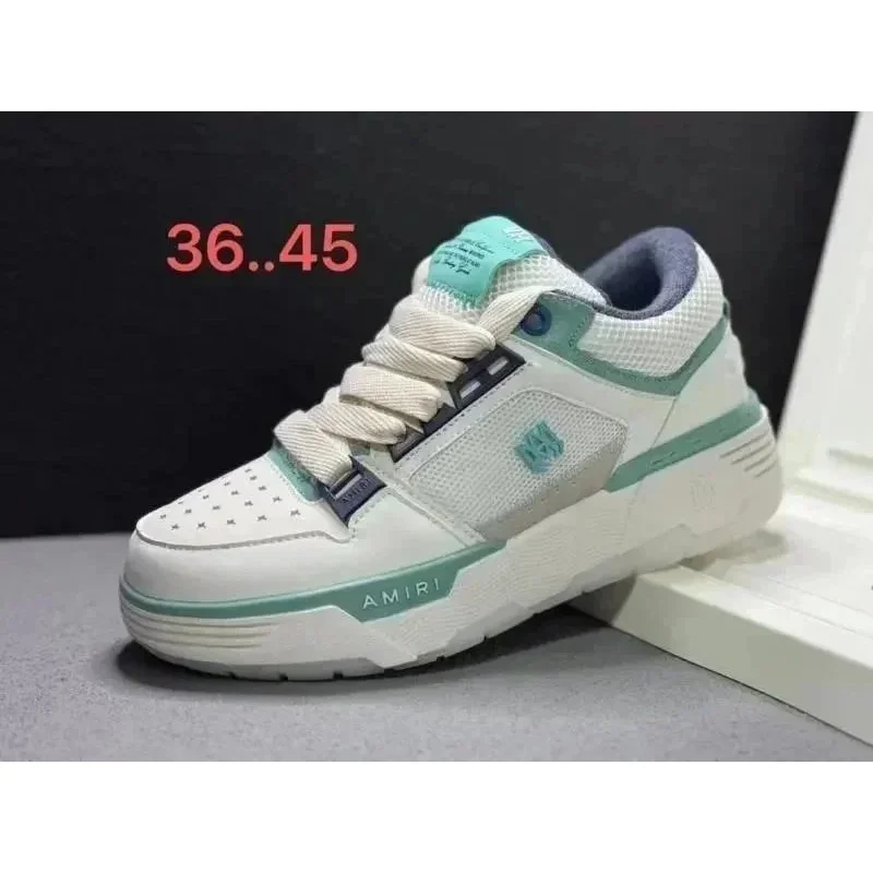 Amiri B-13 White/Turquoise Sneakers