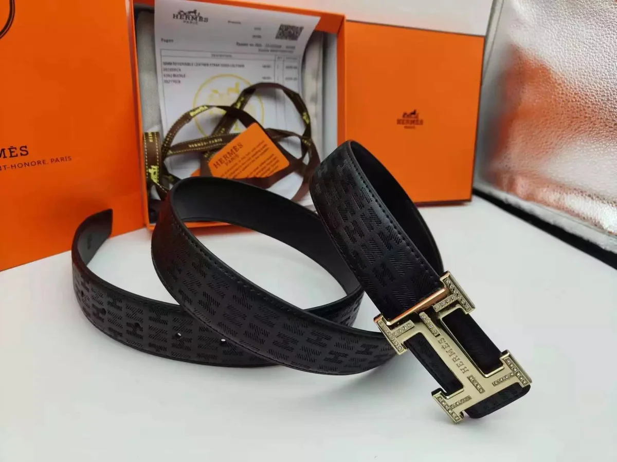 Hermès Black H Buckle Belt