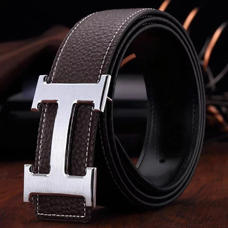 Hermès H Buckle Belt Brown Leather