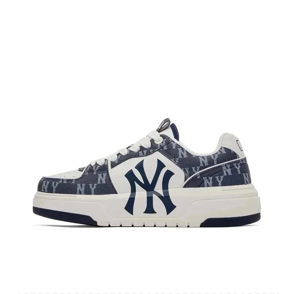 Unisex NY Logo Canvas Sneakers ZC-Navy Blue