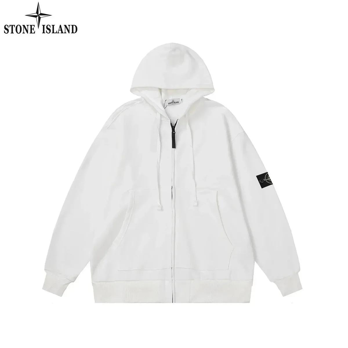 Stone Island Shadow Project White Hoodie