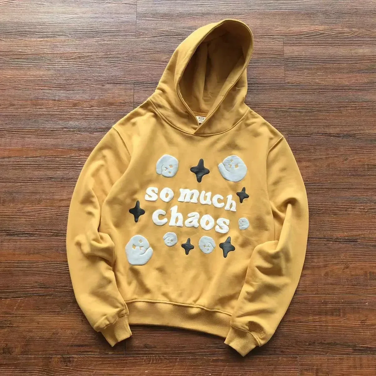 Unisex Mustard 'So Much Chaos' Hoodie