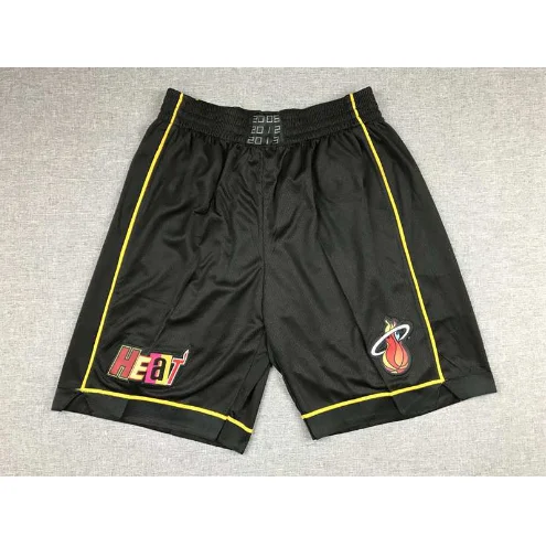 Black Miami Heat Basketball Shorts
