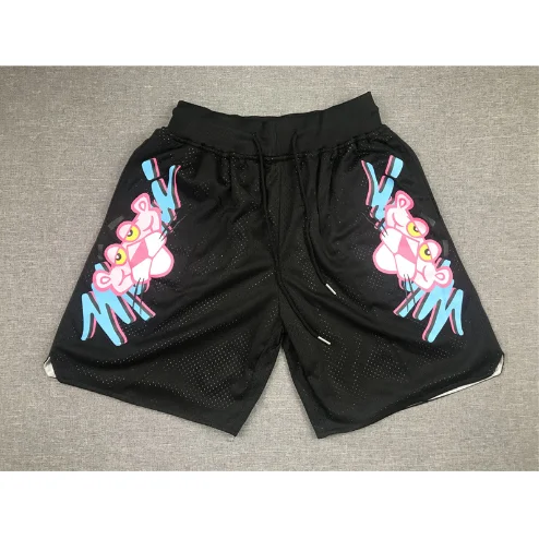 Black Pink Blue Graffiti Shorts