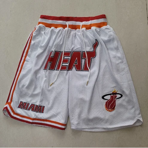 Miami Heat White Shorts HE 白色口袋