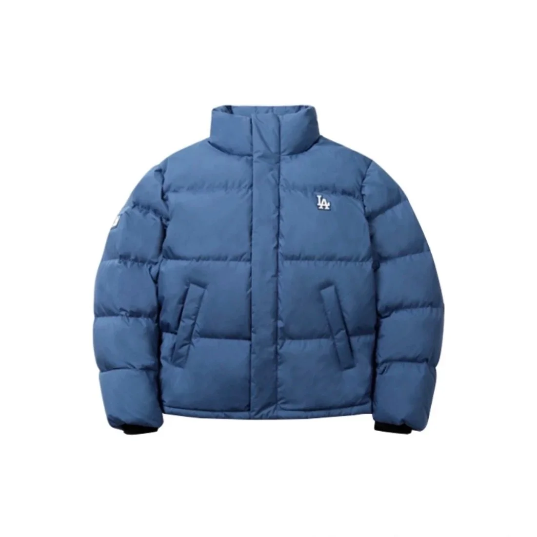 Navy LA Logo Puffer Jacket