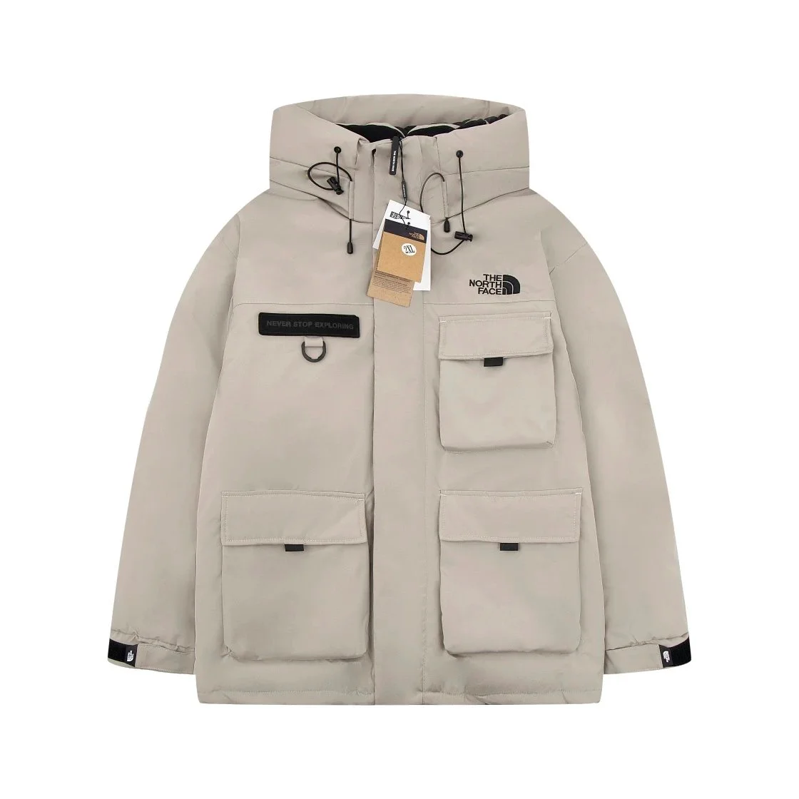 The North Face Nuptse Beige Parka