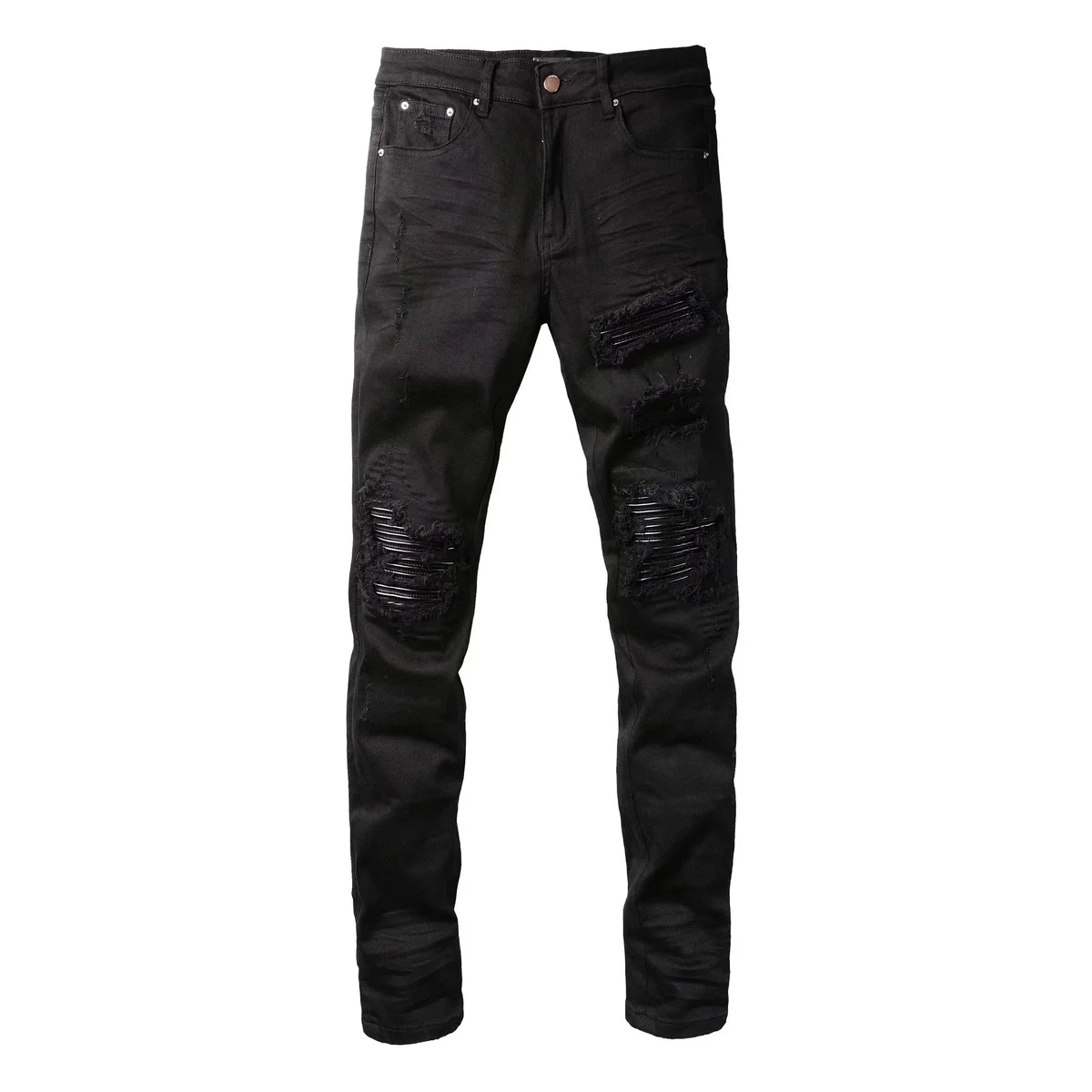 Black Distressed Jeans