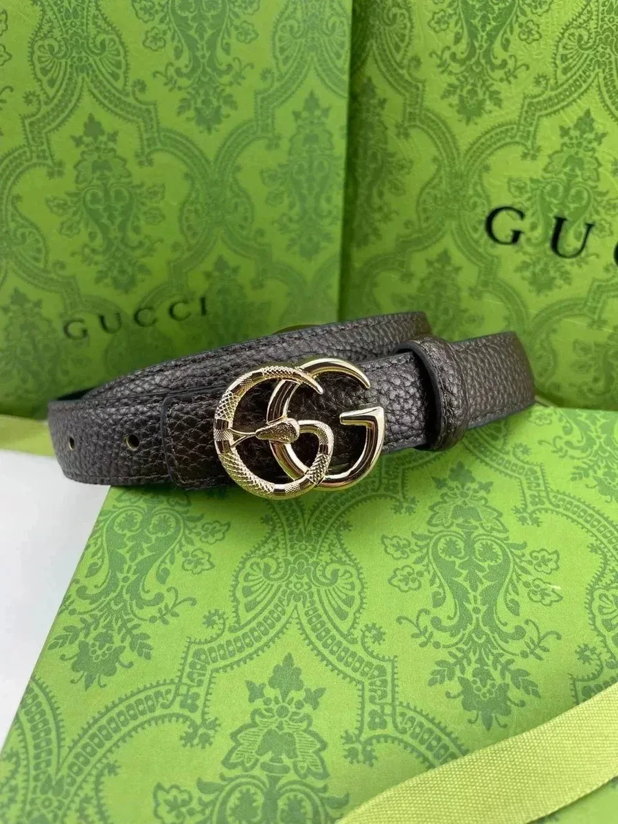 Gucci GG Belt Brown Leather Belt