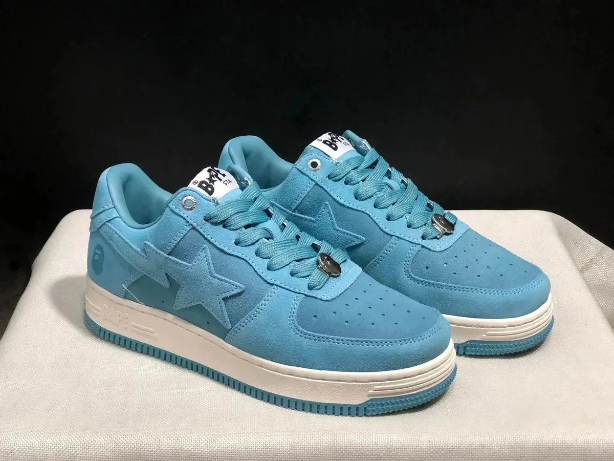 A Bathing Ape BAPE STA Light Blue Sneakers