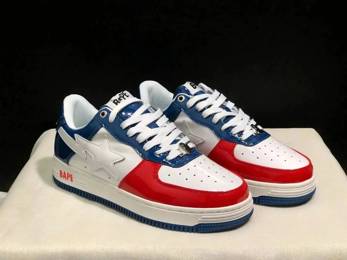 A Bathing Ape BAPE STA Red/White/Blue Sneakers