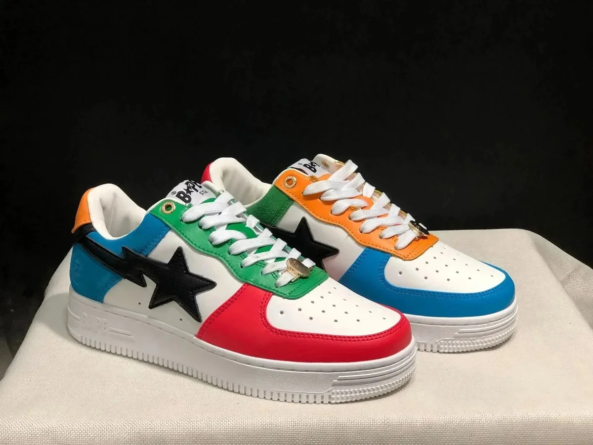 A Bathing Ape BAPE STA Color Block Sneakers