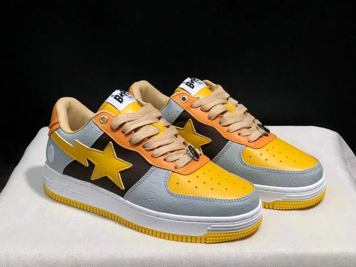 A Bathing Ape BAPE STA Yellow Star Sneakers