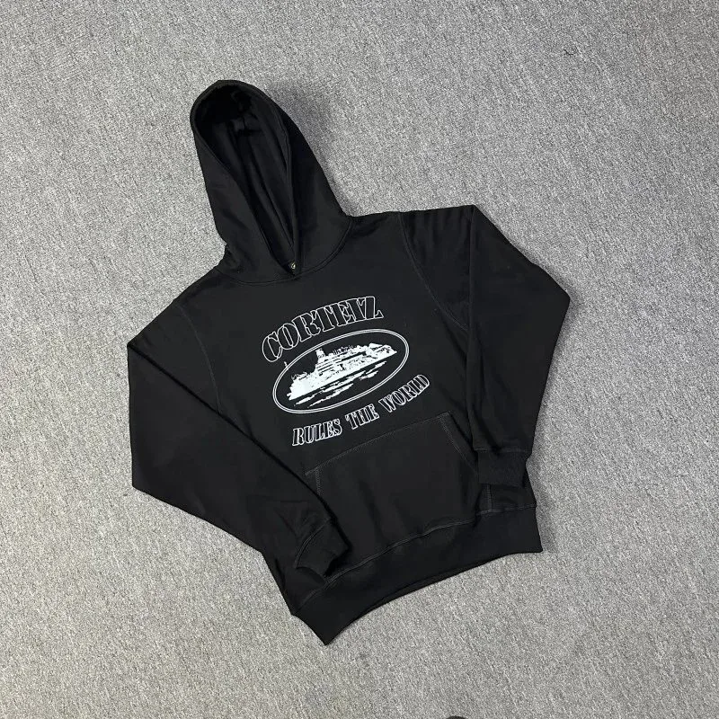 Black 'Corheyl Rules the World' Hoodie