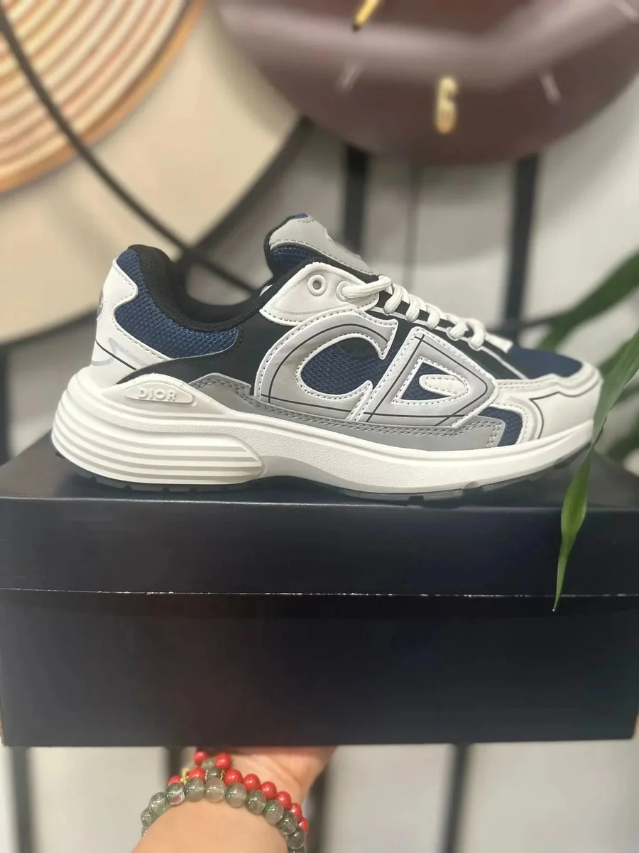 Dior CD Logo Sneakers White/Blue