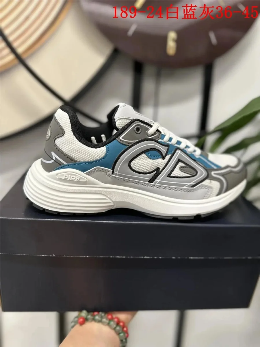 Dior CD White Blue Grey Sneakers