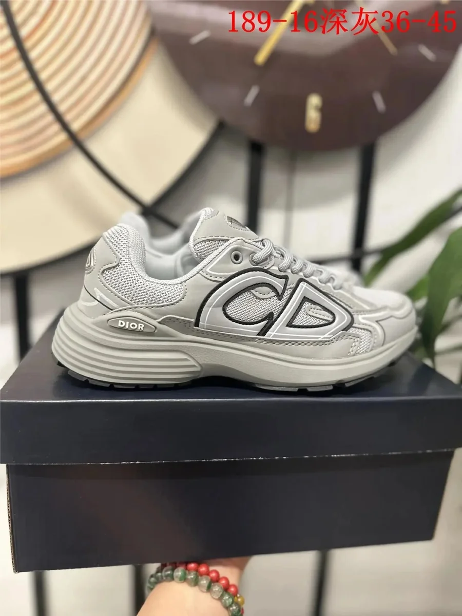 Dior CD Logo Deep Grey Sneakers