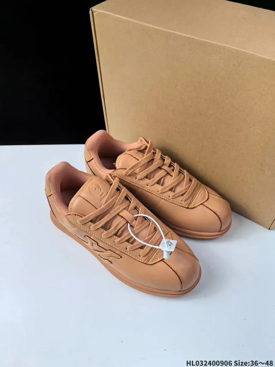 Louis Vuitton LV Trainer Camel Leather Sneakers