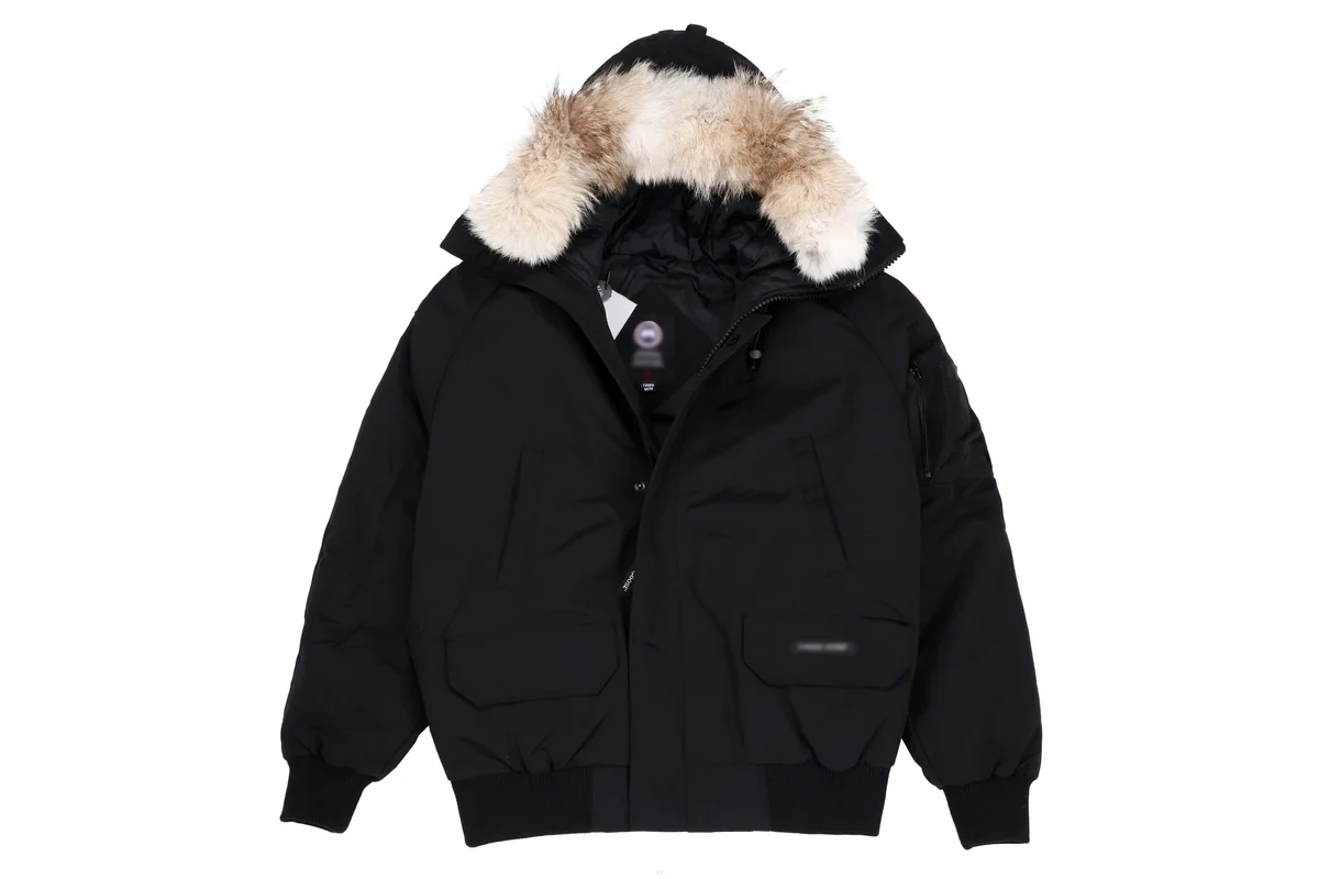 Canada Goose Chilliwack Black Parka with Fur Hood