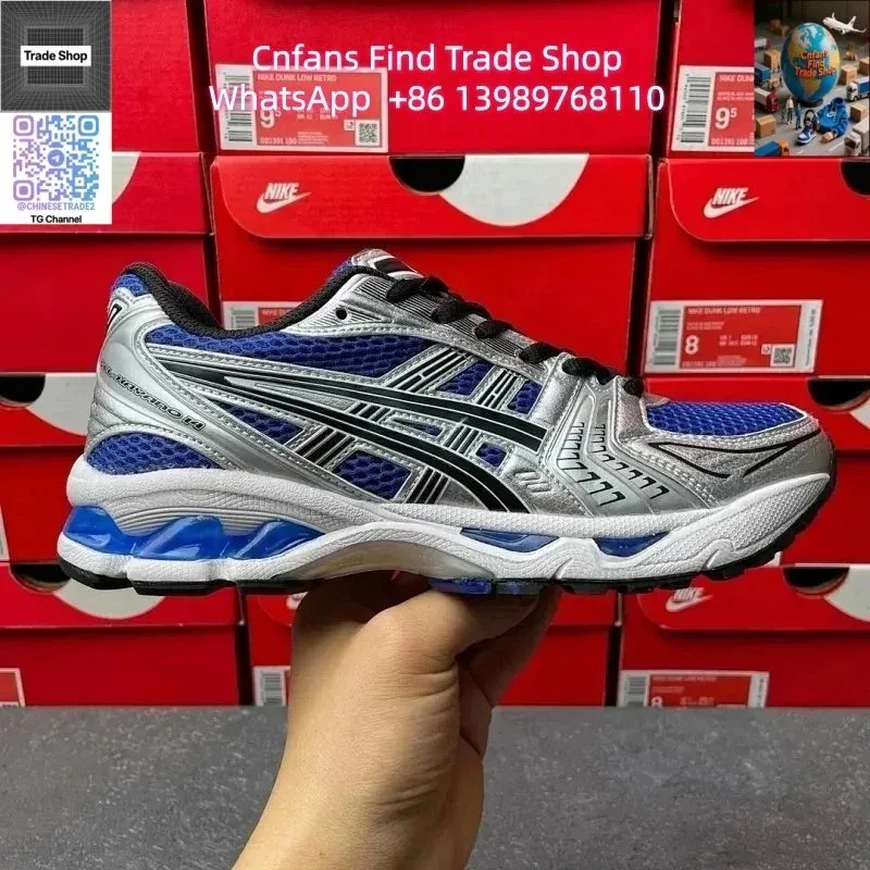 Asics Gel-Nimbus 14 Grey Blue Sneakers