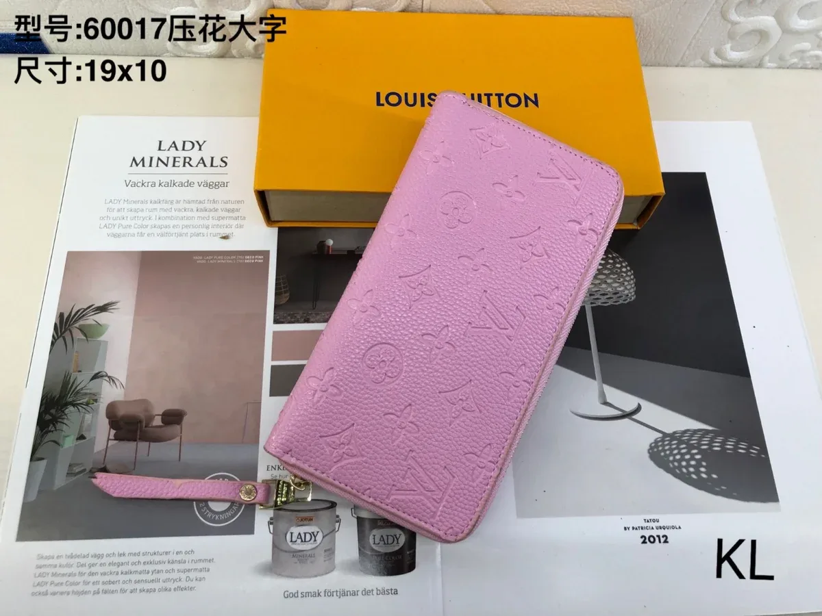 Louis Vuitton Neverfull Pink Leather Wallet