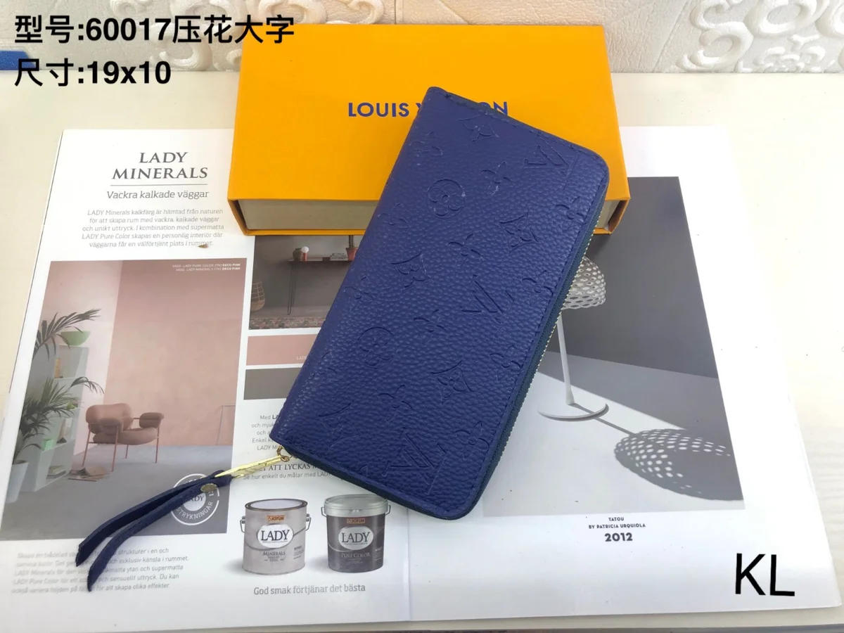 Louis Vuitton Neverfull Monogram Wallet in Blue