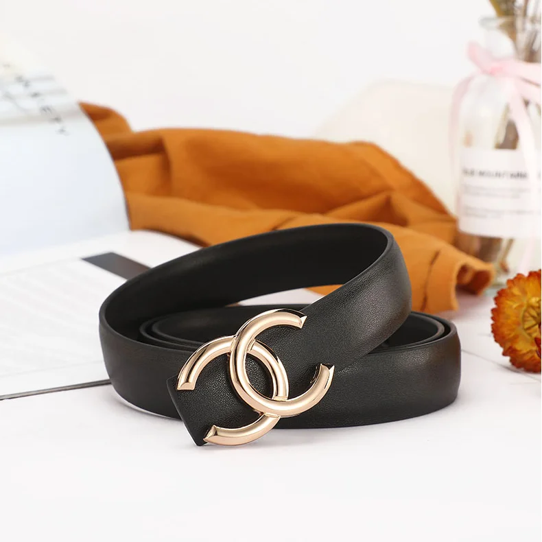 Chanel CC Logo Belt B-5 Black