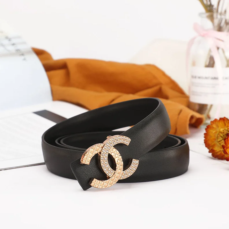 Chanel D-4 Black CC Buckle Belt