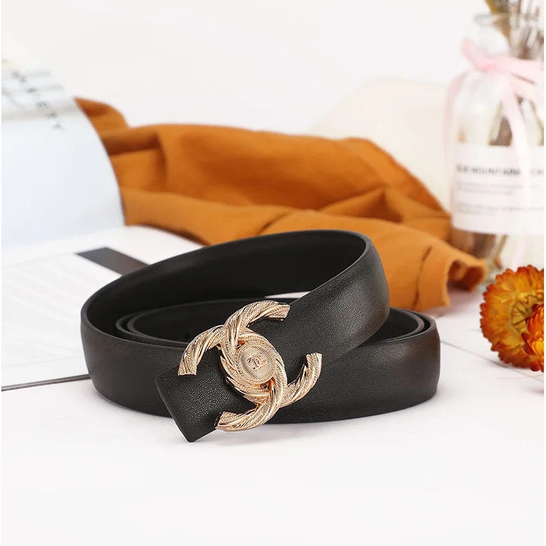 Chanel Classic Logo Black Belt