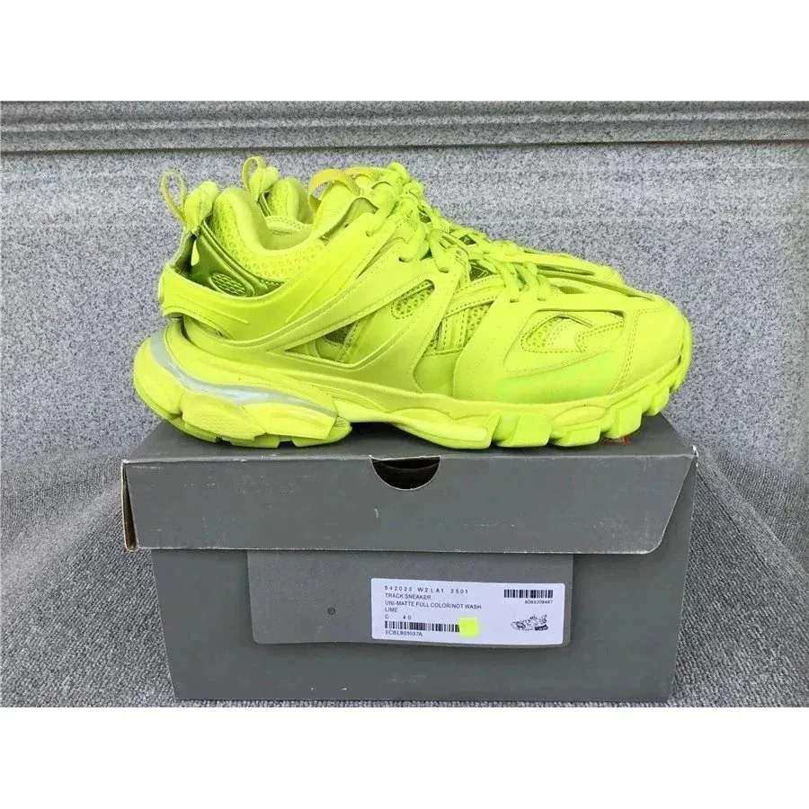 Balenciaga Track.3.0 Un Matte Full Color Not Wash Lime Sneakers