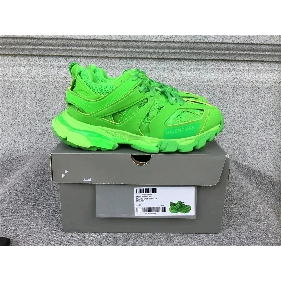 Balenciaga Track Open Green Sneakers