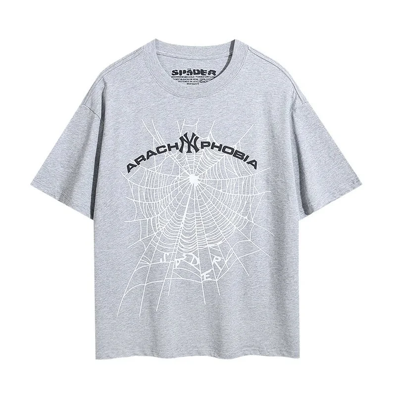 SP5DER Arachnophobia Grey T-Shirt