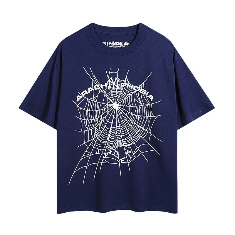 Spider Arachnophobia Navy Blue T-Shirt