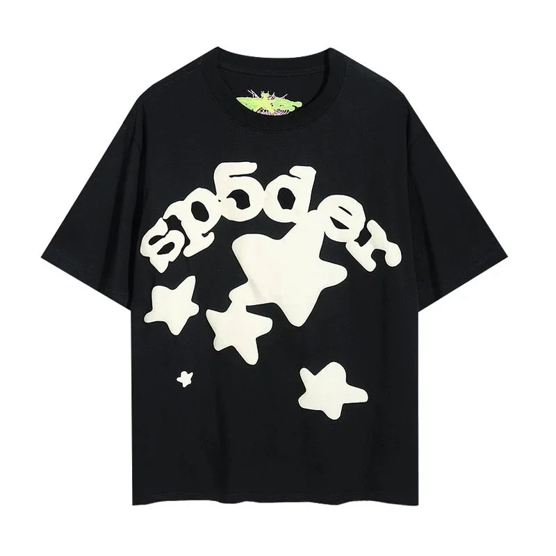 Black Spider Print T-Shirt